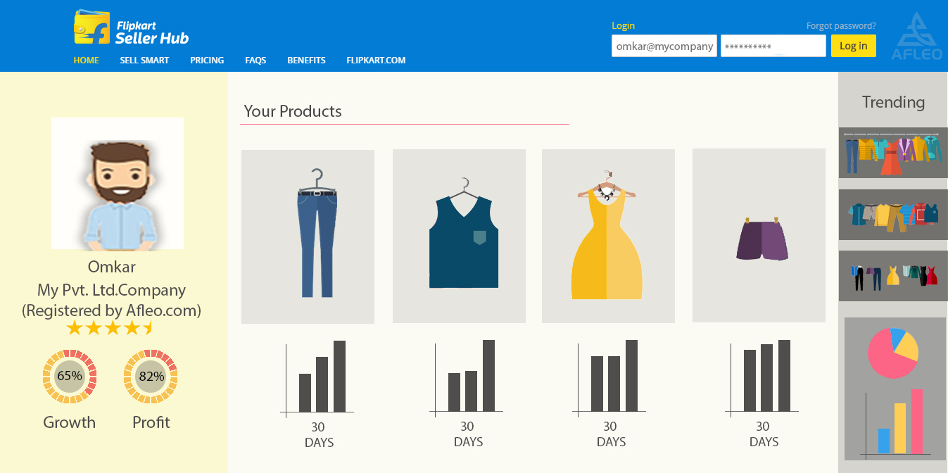 Flipkart seller page