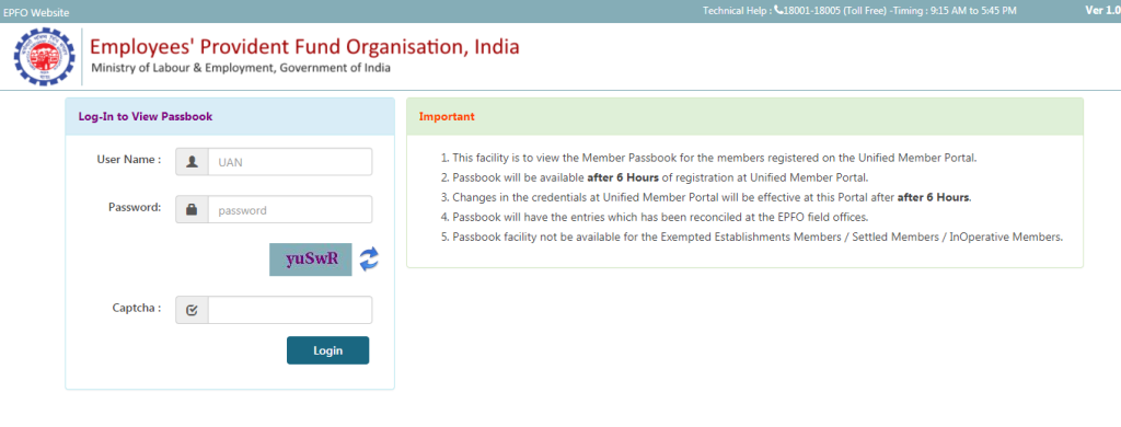 EPF member balance