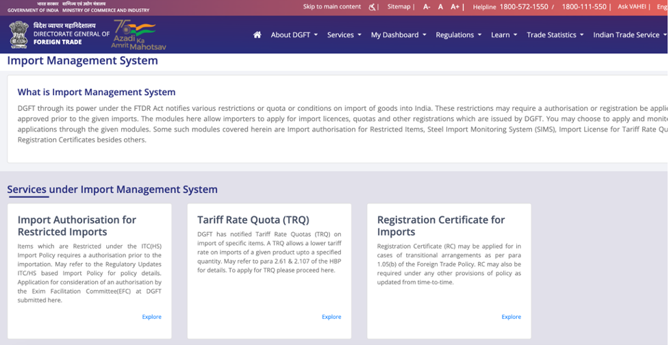 Import Authorization for Restricted Imports